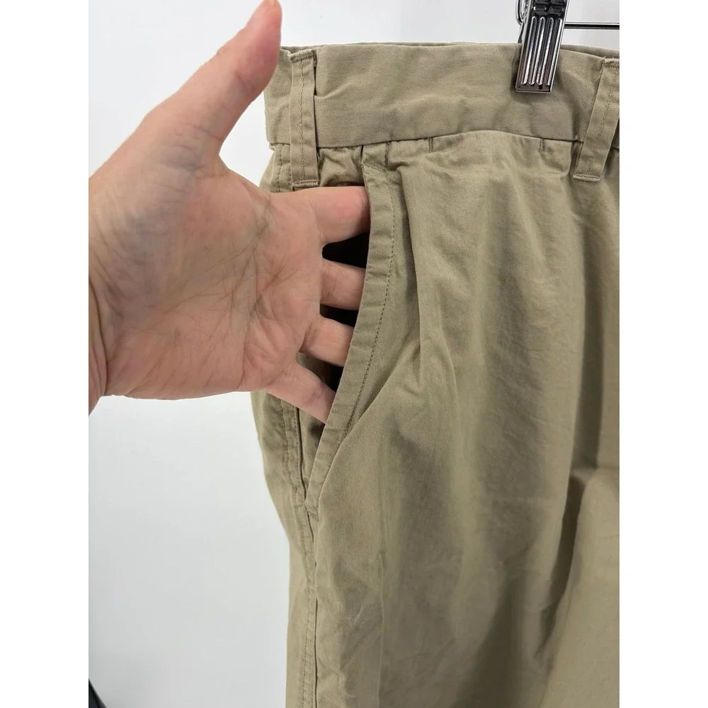 Polo Ralph Lauren Khaki Shorts Flat Front Casual Classic Fit, Sz 44B/44G